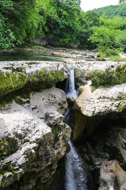 Martvili canyon in Georgia