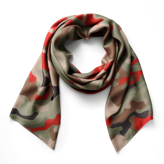 Marvelous Military Scarf isolated on white background