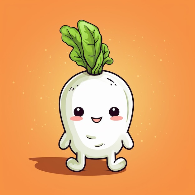 mascot carrot backgroud white