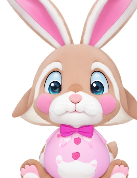 Mascot cute rabbit Image Free