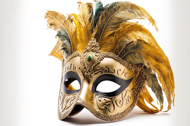 Mask from Mardi Gras isolated on a white background