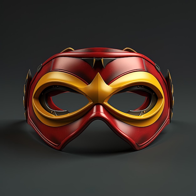 Photo a mask with a gold mask on it