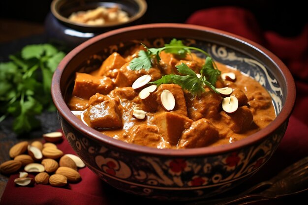 Photo massaman curry with tender pork yummy massaman curry food image photography