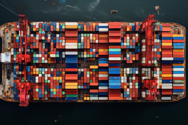 Massive Cargo Vessel on the Water