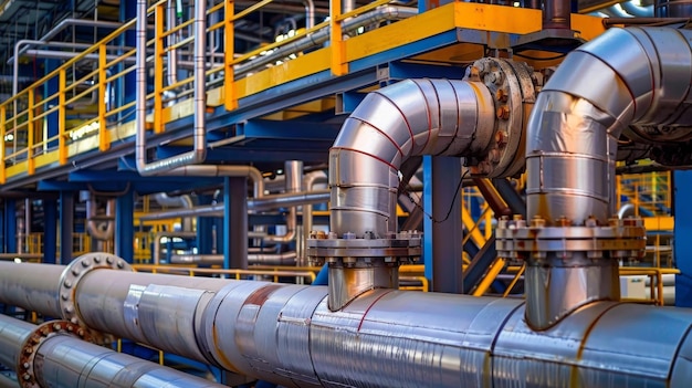 Massive Petrochemical Plant Showcasing Intricate Gas and Oil Processing Furnace Infrastructure