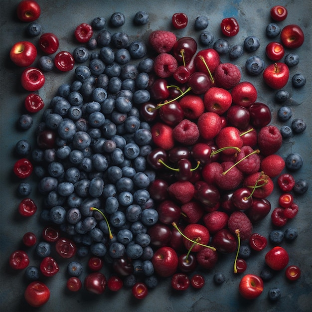 Massive Pile of Blueberries