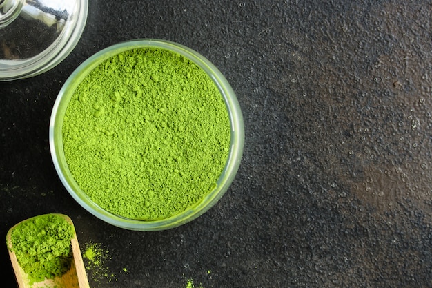 matcha - green tea powder, food supplement