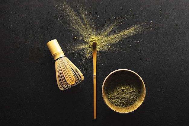 Matcha green tea powder