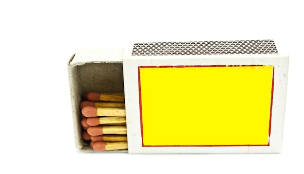 matchbox on white