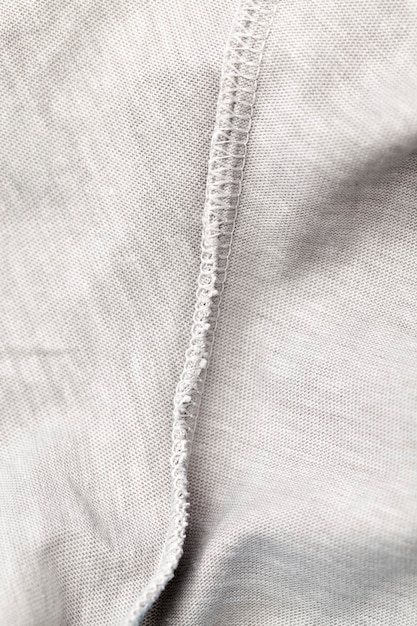 Material made of gray fabric