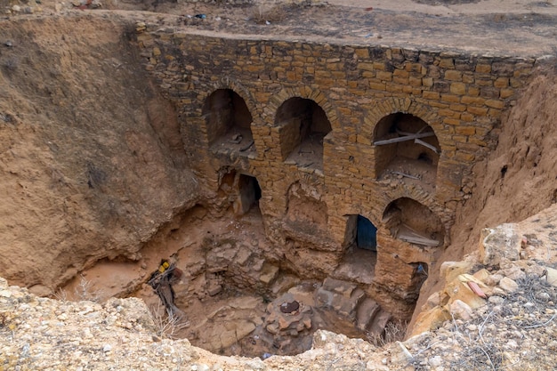 Matmata a Berber town with unique underground dwellings in Tunisia