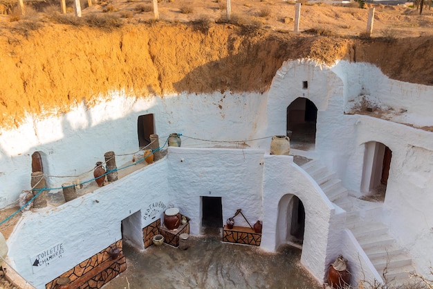 Matmata a Berber town with unique underground dwellings in Tunisia