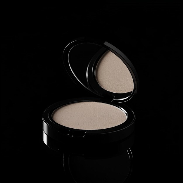 Matte Pressed Powder Compact with Mirror