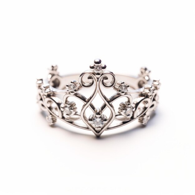 Matthias Jung Inspired Diamond Tiara Ring Gothic Influence