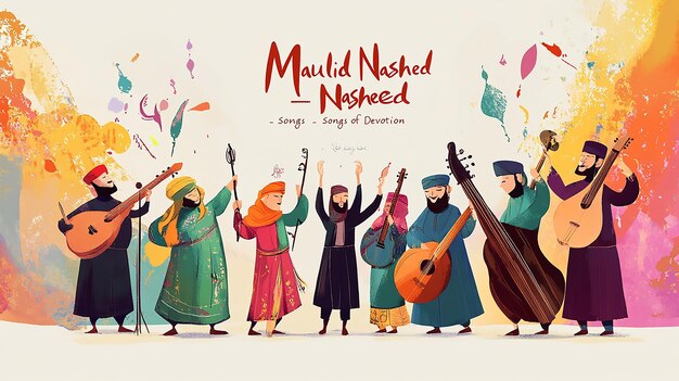 Photo maulid nasheed musical celebration art