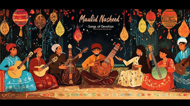 Photo maulid nasheed musical celebration art