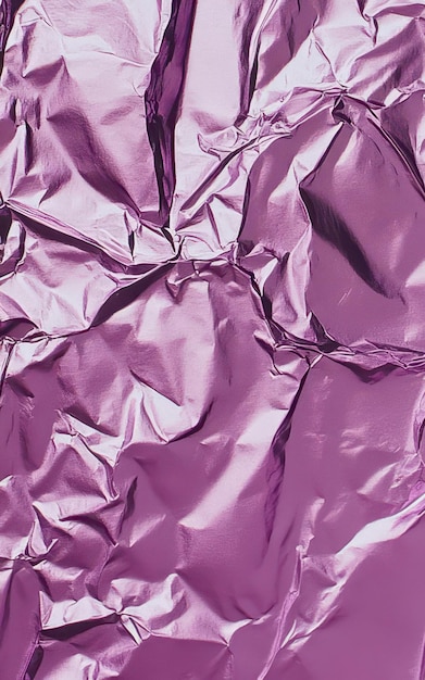 Mauve colored crumpled foil texture