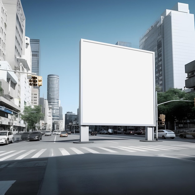 Maximizing Your Advertising Impact Blank Canvas Billboard in Modern City