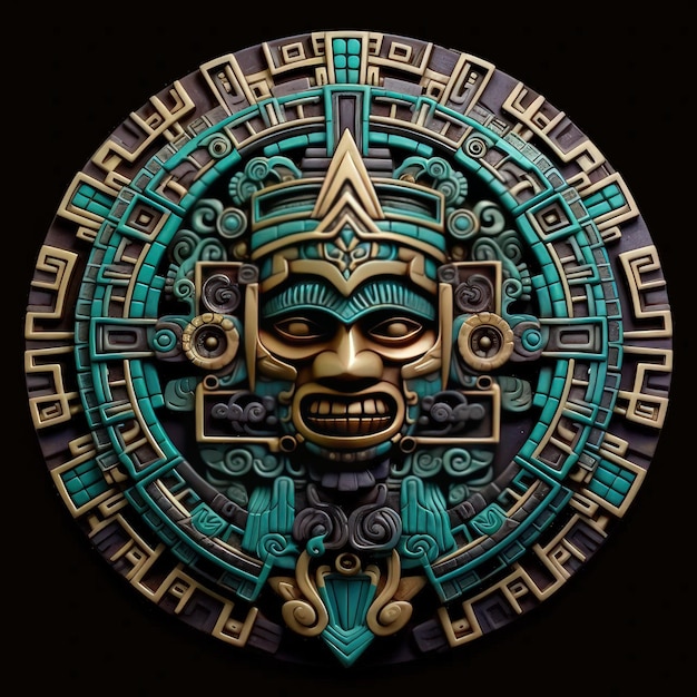 A maya maya mask captured beautifully