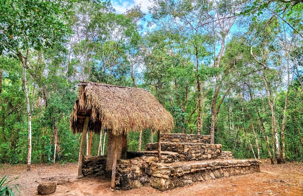 Mayan Pyramid at Coba in the Quintana Roo State of Mexico