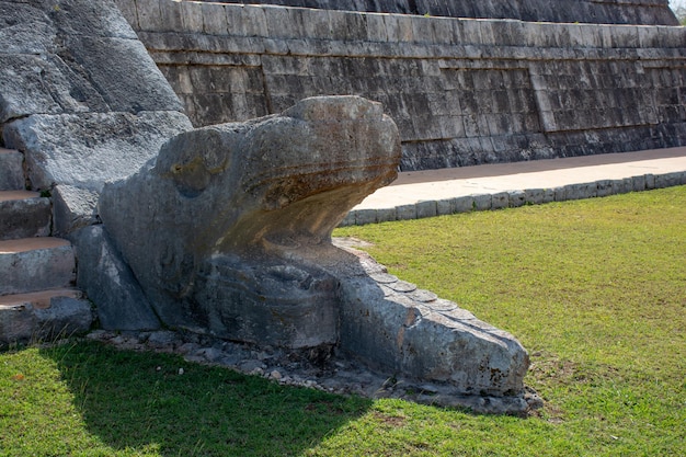 Mayan pyramid of Kukulkan in Mexico the ancient city of Chichen Itza