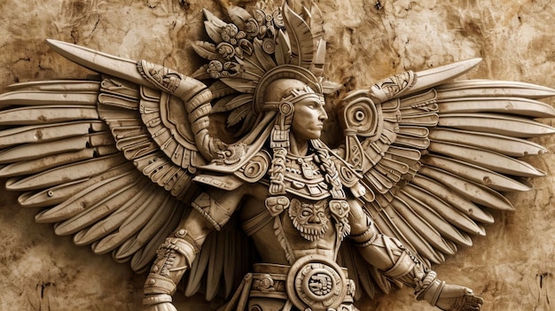 The mayan representation of angels is that of otherworldly beings with elongated limbs and intricate