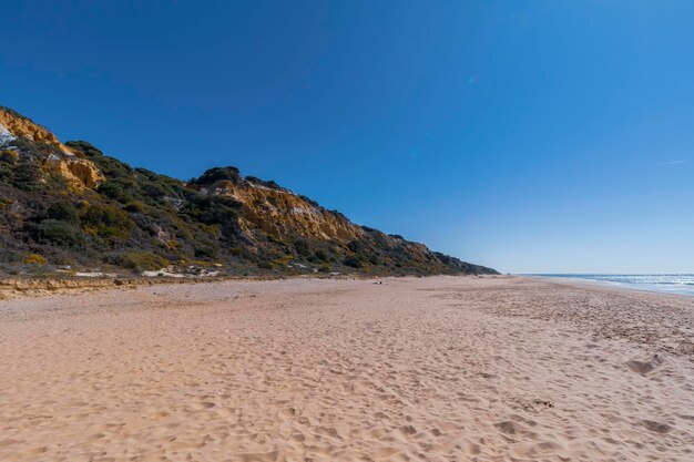 Mazagon beach in the province of Huelva Spain One of the most beautiful beaches in Spain