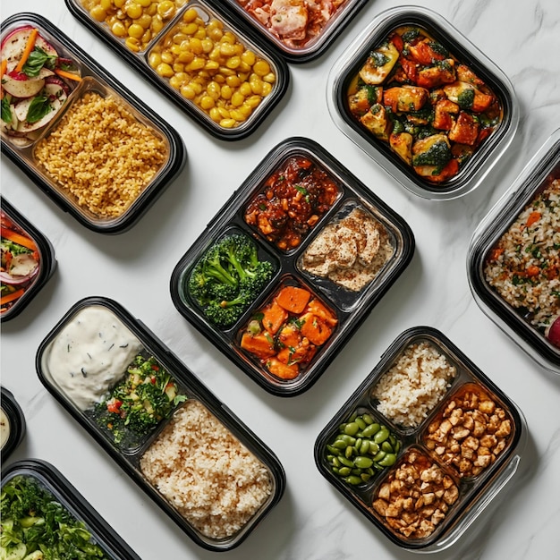 A meal kit subscription services website or app showing available meal options