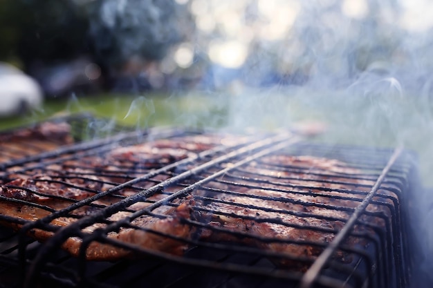 meat on the grill BBQ grilled rib