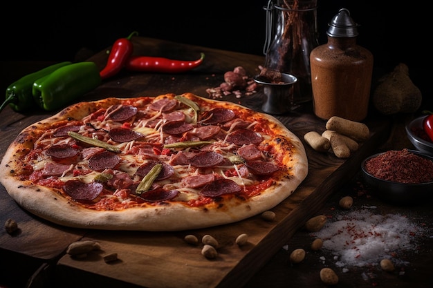 Meat Lovers Feast Thin Crust Pizza