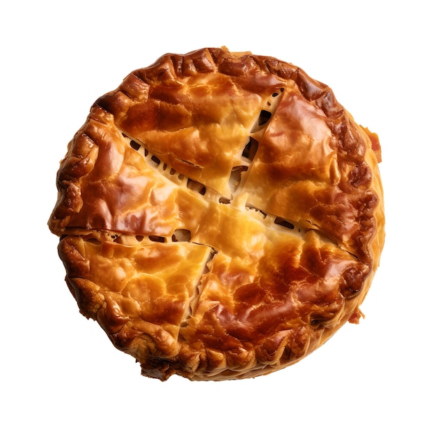 A Meat Pie isolate on white background