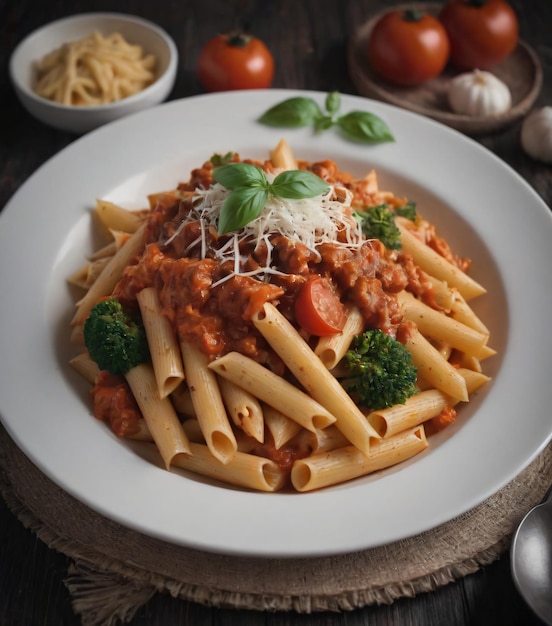 Meat Tomato Sauce and Veggies