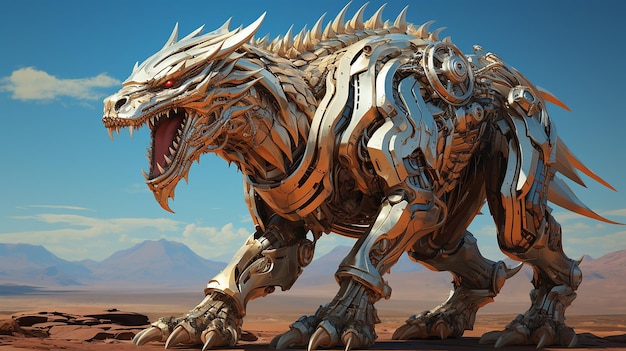 Mechanical Dragon Painting by James Gurney