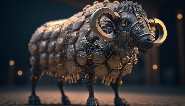 Mechanical sheep armored mechanical sheep Robot sheep