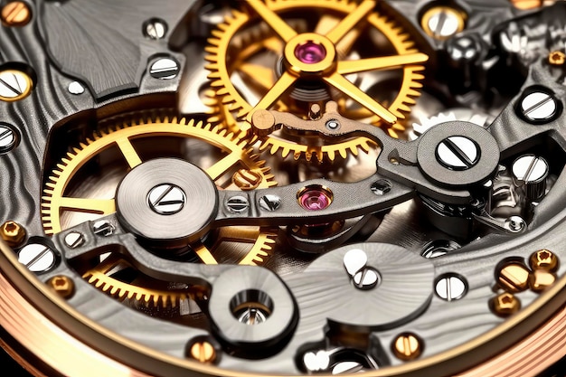 Mechanical Wonders Exploring the Intricate Gears Inside a Watch Generative AI