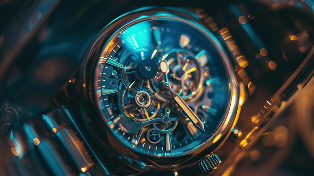 Photo mechanical wristwatch