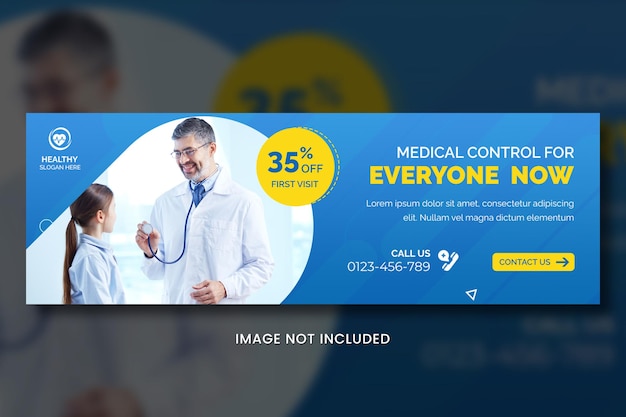 Photo medical banner cover design