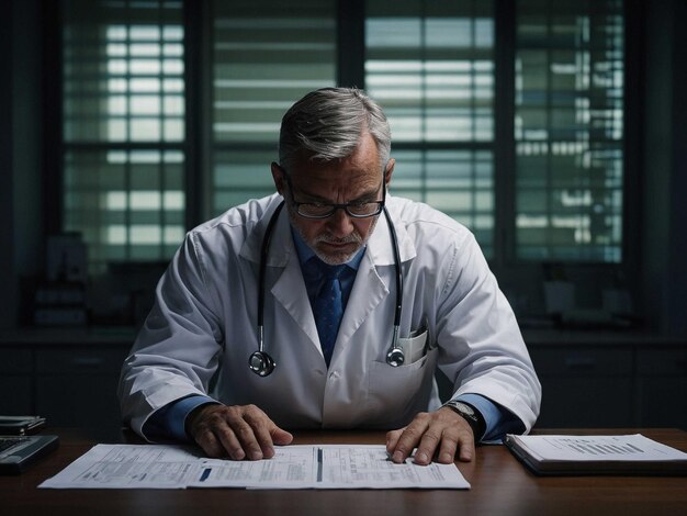 Medical Coder Leaning forward with both hands on table_0