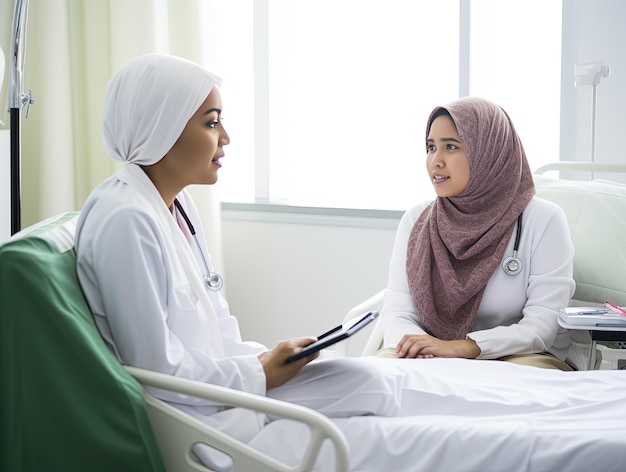 Medical concept of Asian beautiful female doctor in white coat with stethoscope waist up Medical s