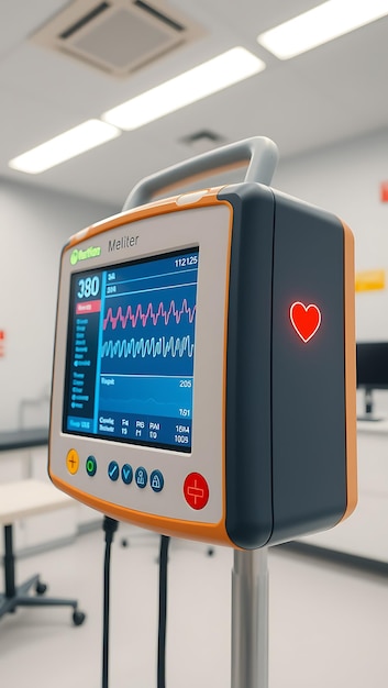 a medical device with a heart on it that says  medical care