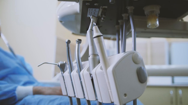 Medical equipment in stomatology room