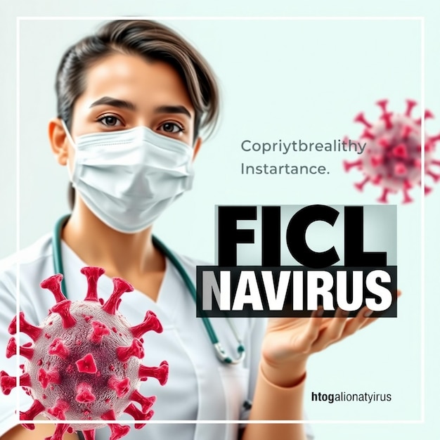 Medical health banner about coronavirus social media instagram post banner template