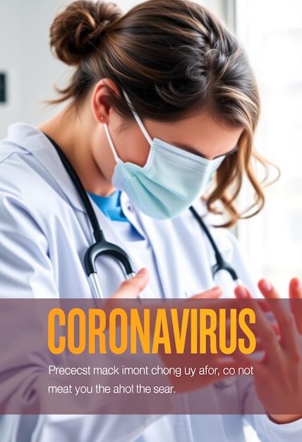 Medical health banner about coronavirus social media instagram post banner template