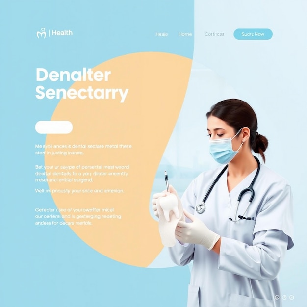 Medical health banner about dental surgery web banner and flyer social media post template design