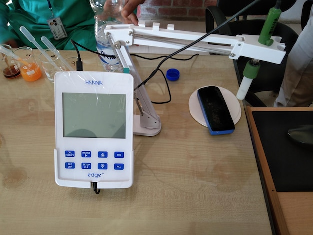 Medical laboratory equipment which is used to testing.