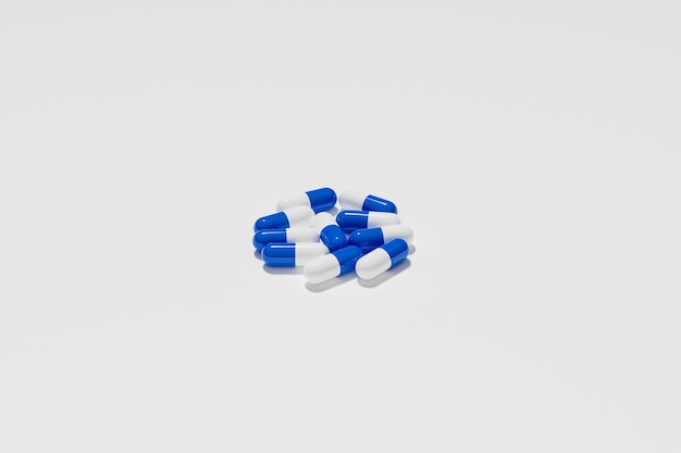 Medical pills for background 3D Render