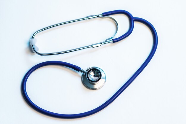 Medical stethoscope isolated