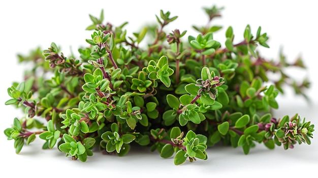 Medicinal plants thyme on a white background