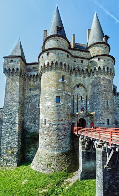 Medieval castle in the town of Vitre