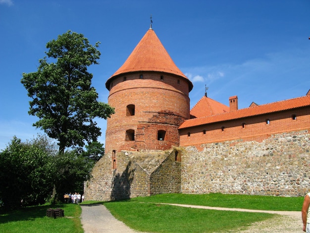 The medieval castle of Trakai Lithuania